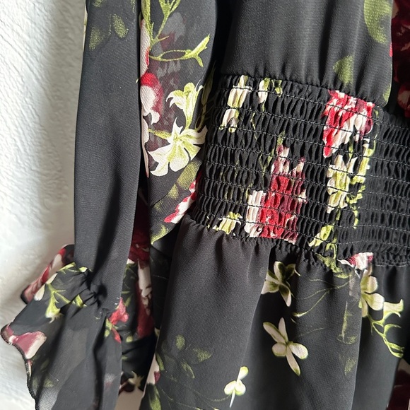 J for Justify Black Ruffled Mini Dress - Picture 5 of 6